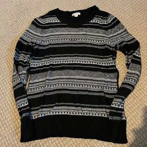 Black and White Winter Sweater